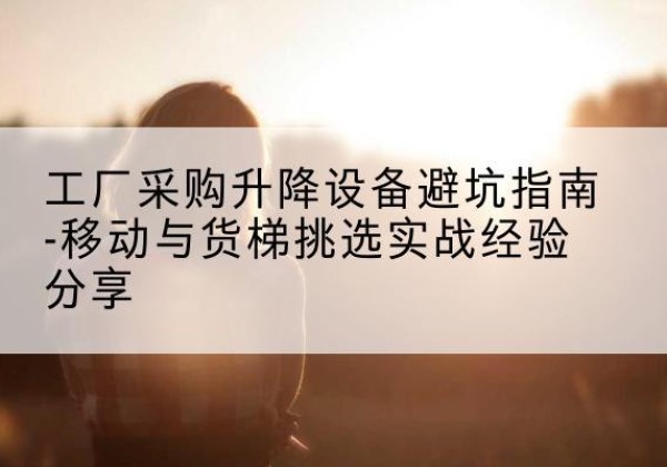 汉阳移动式升降机怎么选-工厂采购升降设备避坑指南-移动与货梯挑选实战经验分享